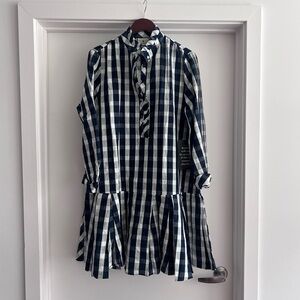 NWT Navy Check Tuckernuck Tate Dress